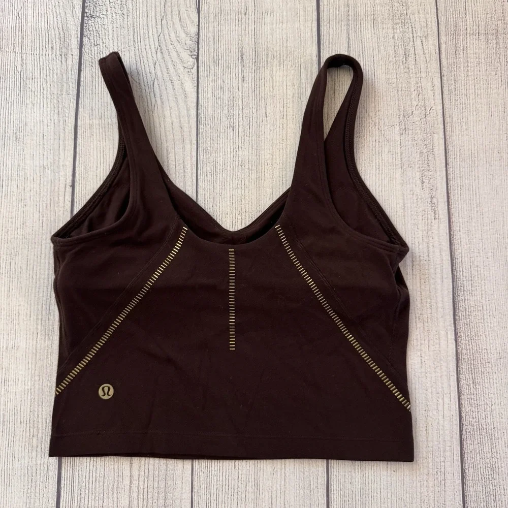 Lululemon Align Special Edition Align Tank Top Gold Size 4 French Press Women's